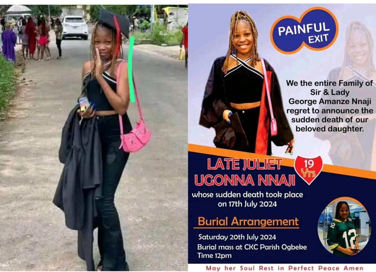 Sad Family mourns the untimely death of their last child,pens down